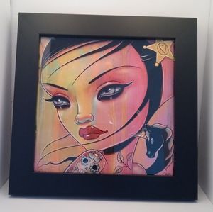 Limited Edition Caia Koopman Numbered Art Framed Print, "Unicorn Friend."